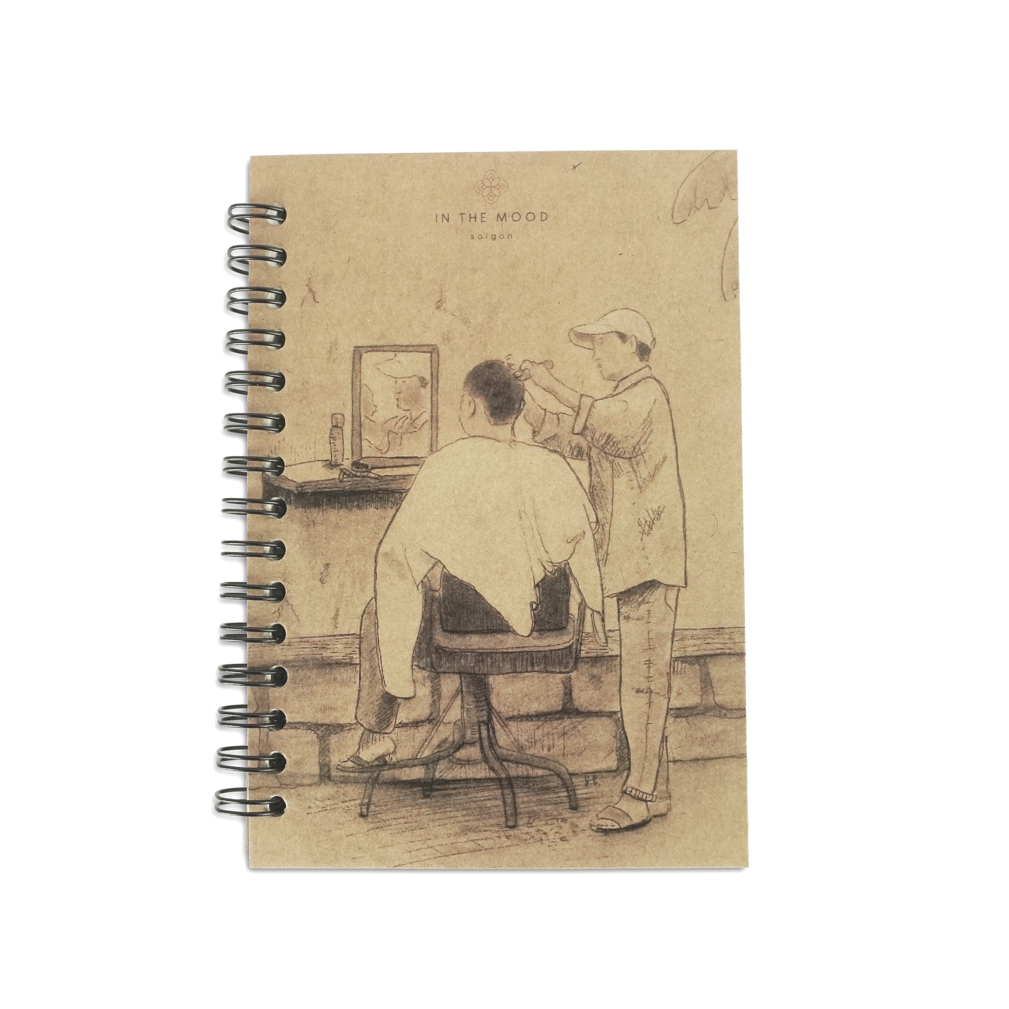 Notebook Black Draw Hair Cut
