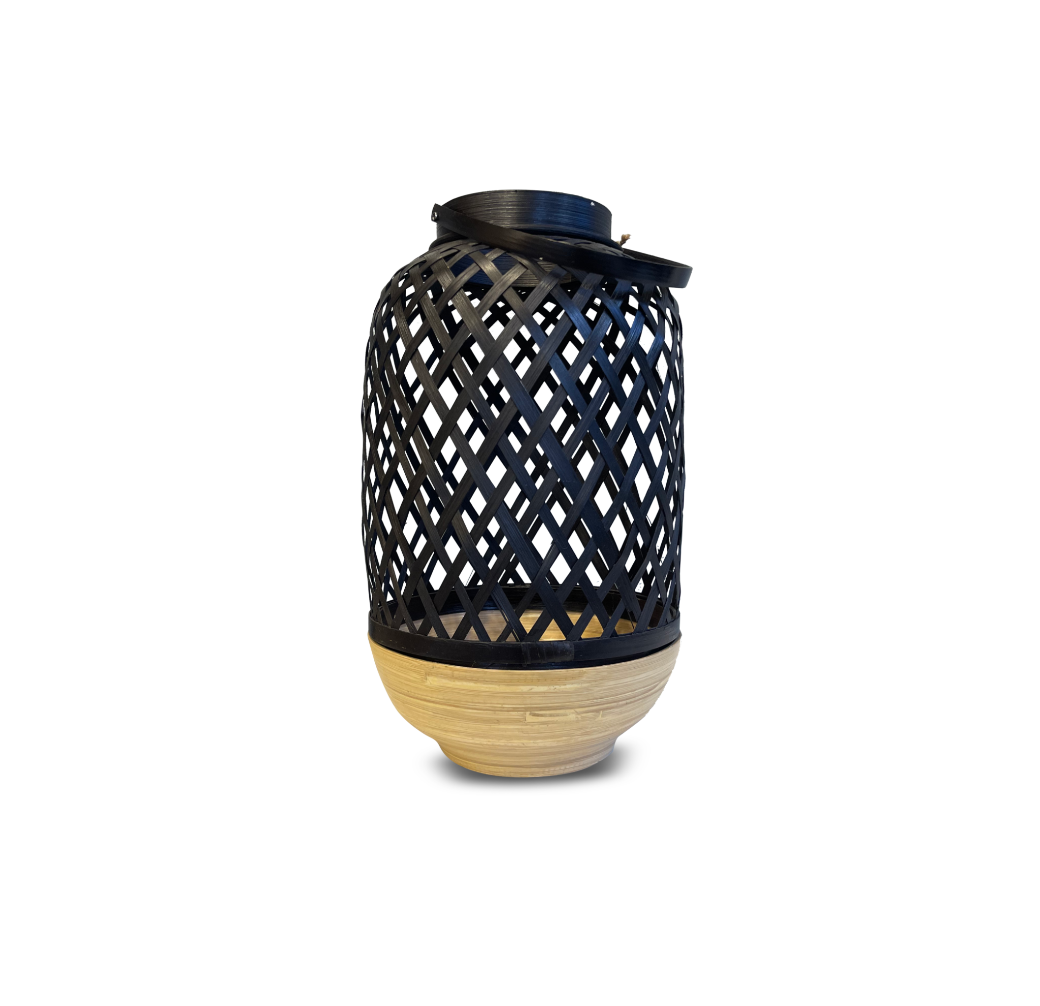 Black Bamboo Lantern Noir