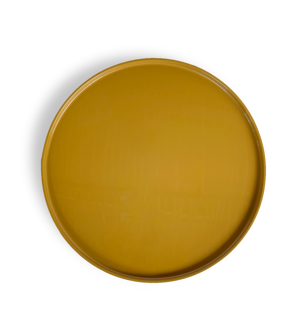  Lacquer Round Tray Curry 