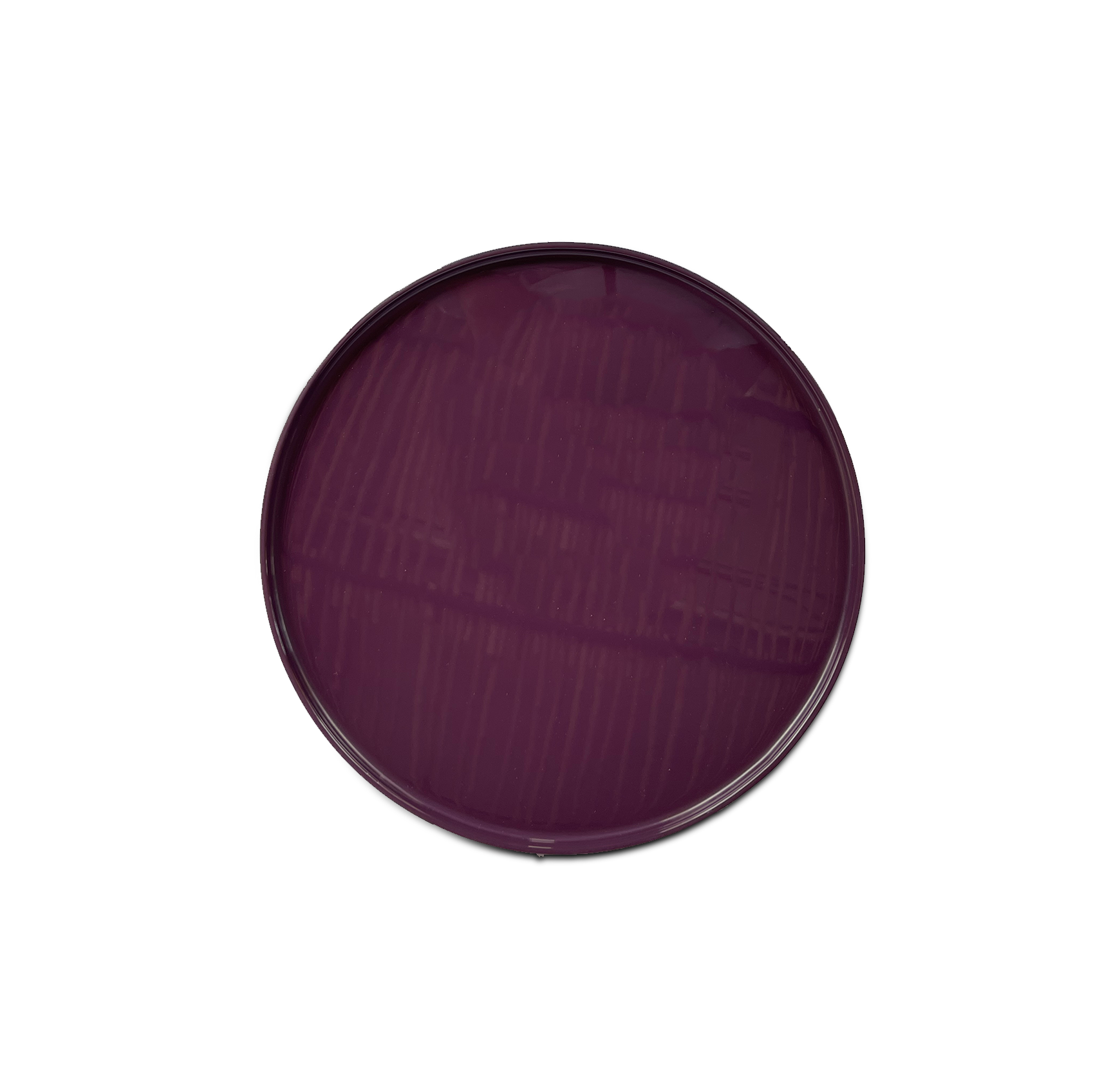  Lacquer Round Tray Purple 