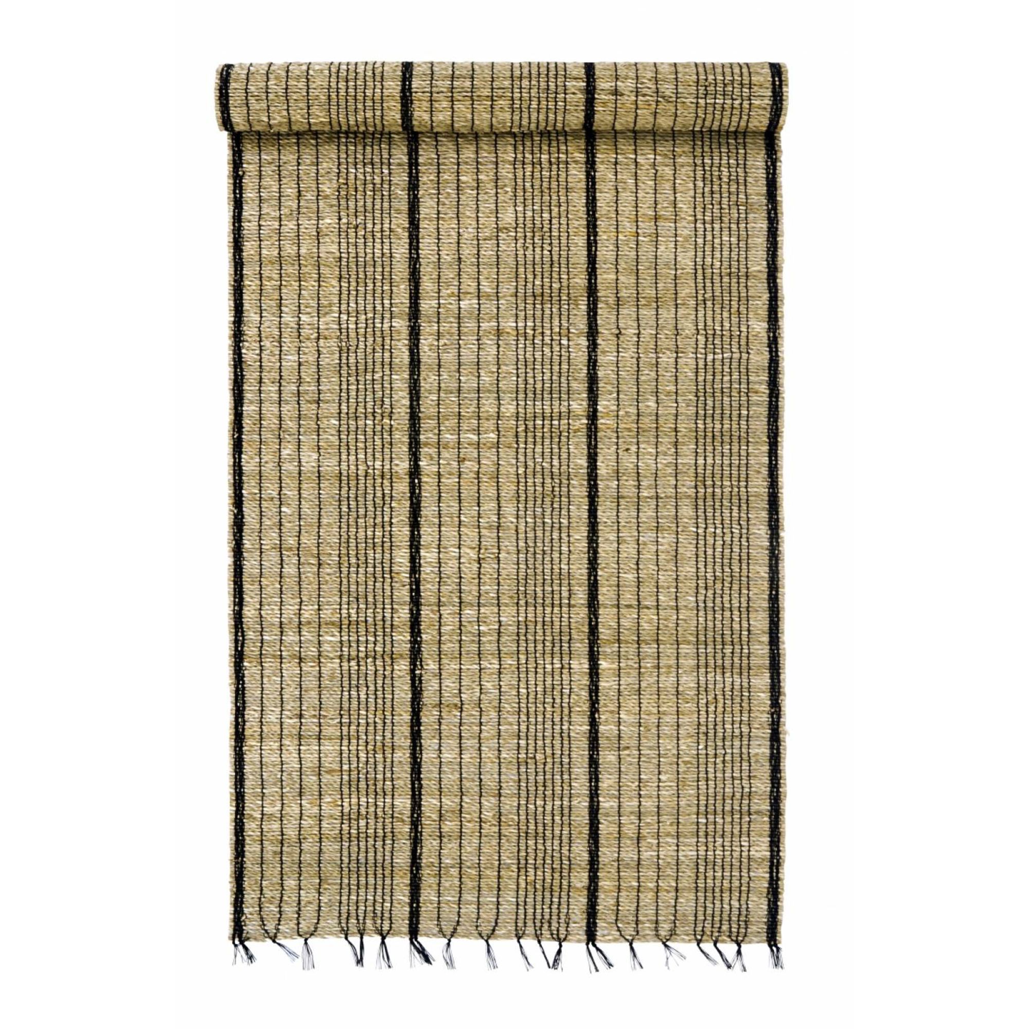 Table runner seagrass Black & Natural