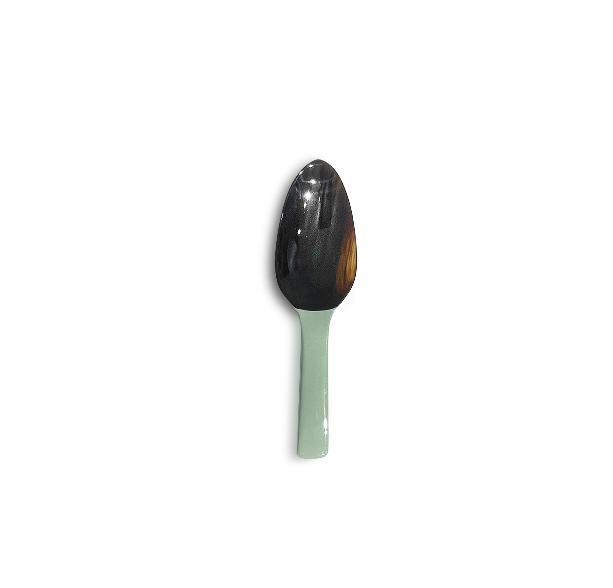  Horn Lacquer Spoon  (Light Green Color) 