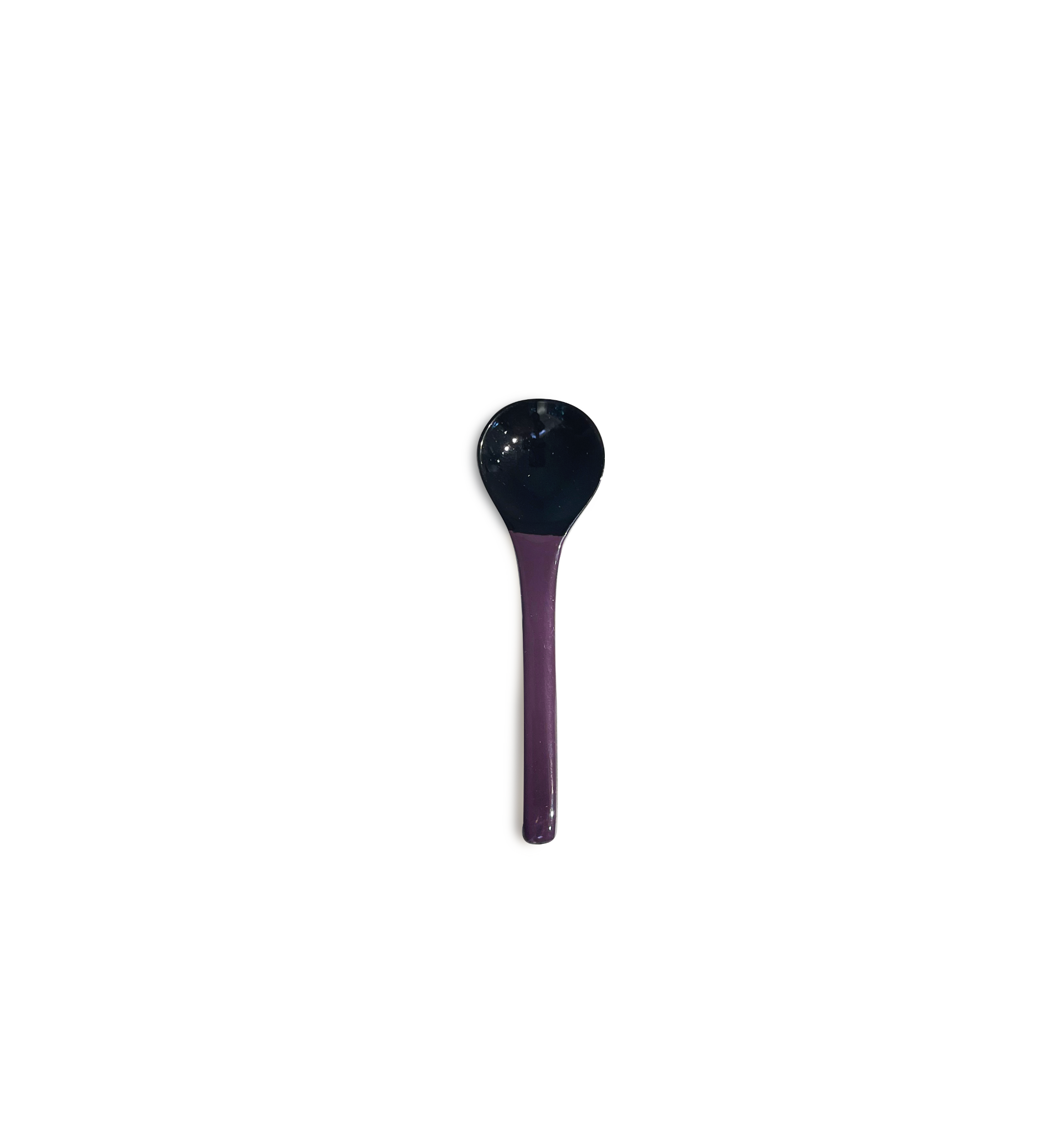 Horn Lacquer Spoon Size S ( Purple color)