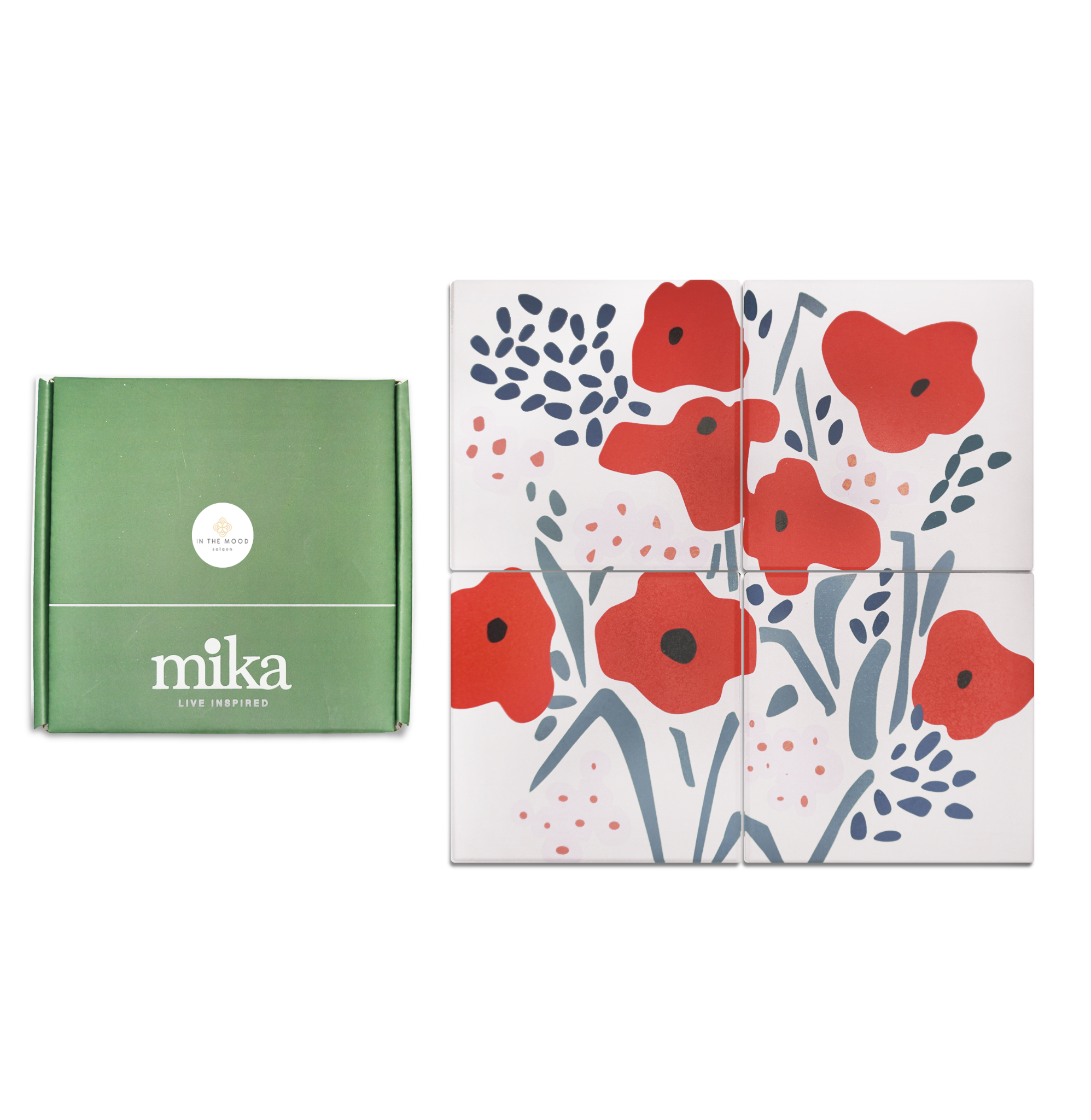 Ceramic Flower Coaster