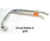 Cổ pô Inox 304 gắn cho Raider Fi (kích thước 27, 32)