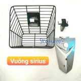 Combo rổ vuông kèm mặt nạ và pát gắn cho xe Sirius