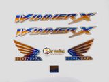 Combo cặp tem hong WINNER X, cánh chim và logo nhỏ 100% TITAN trang trí xe máy