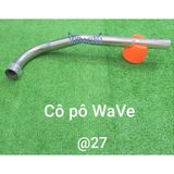 Cổ pô inox 304 gắn pô zin xe Wave