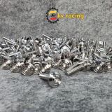 Ốc inox 304 TH racing mẫu dù thái V2 lắp dàn áo, ốp pô, ..và một số vị trí khác(giá bán 1 con)