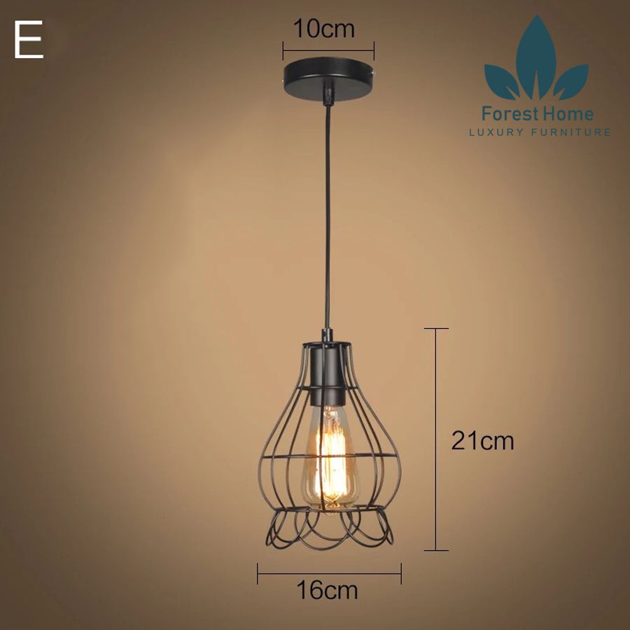 DTH007 - ĐÈN THẢ RỌ SẮT