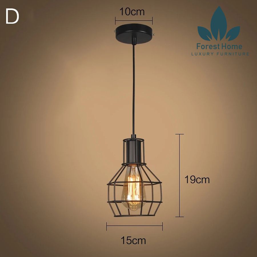 DTH007 - ĐÈN THẢ RỌ SẮT