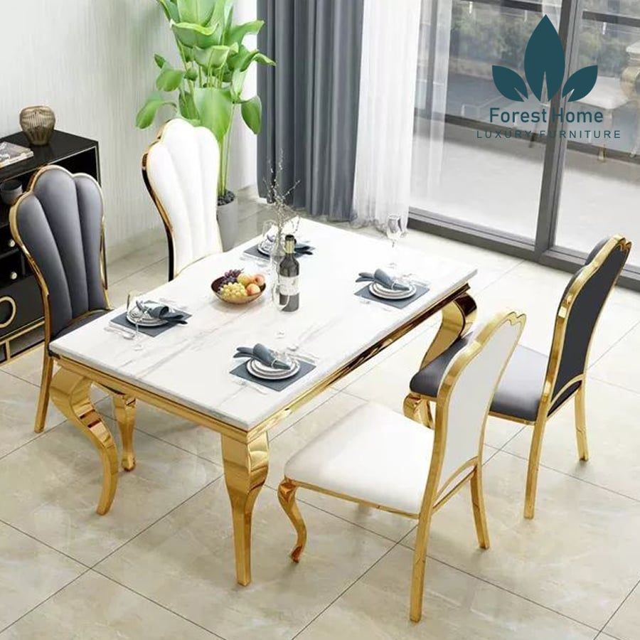 BA51 - BÀN INOX MẠ 4 CHÂN
