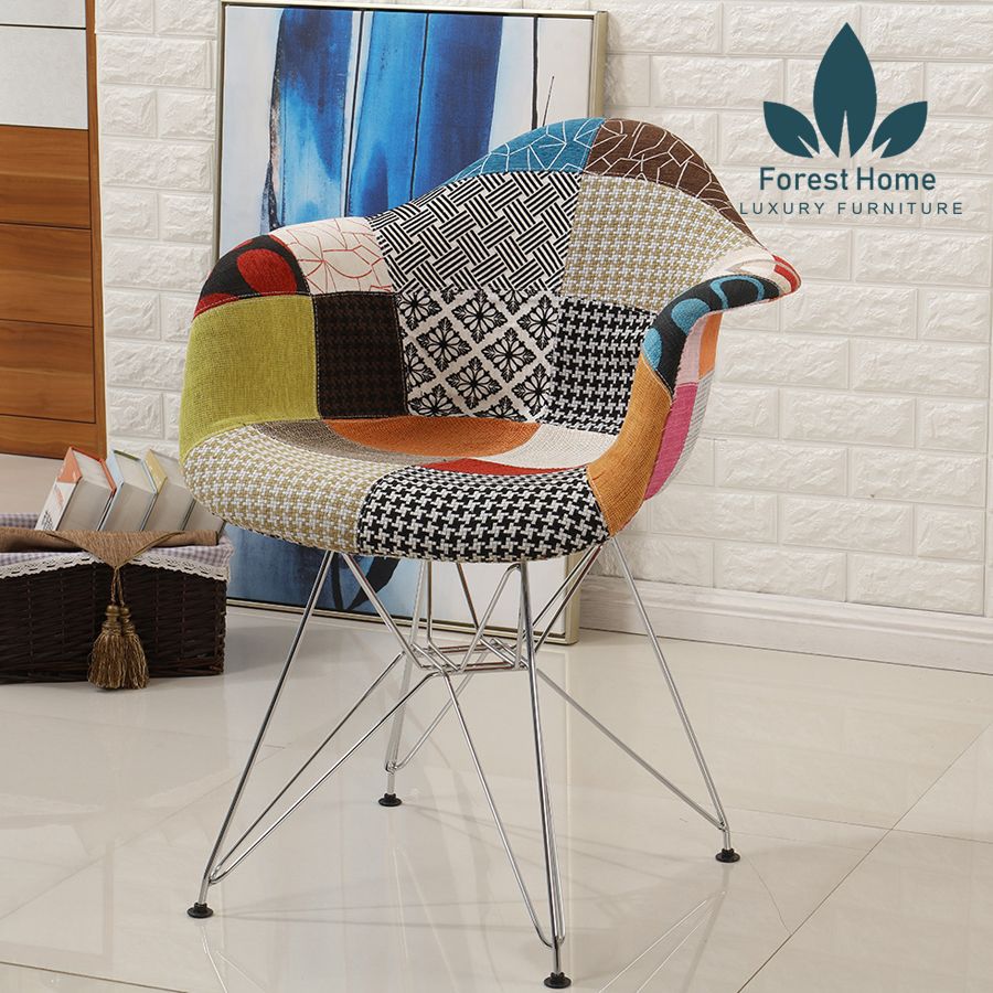 EA14 - GHẾ THỔ CẨM THUYỀN CHÂN THÉP