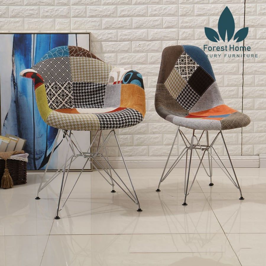 EA12 - GHẾ THỔ CẨM CHÂN THÉP
