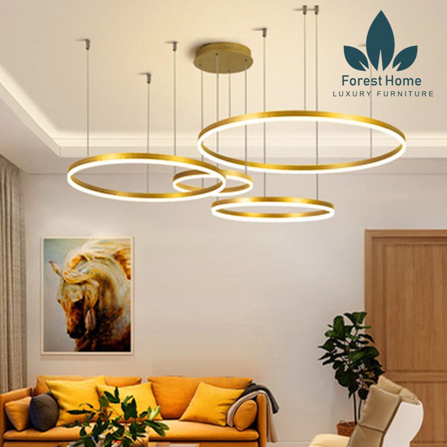 DTH124 - ĐÈN THẢ BA VÒNG TRÒN DTH124