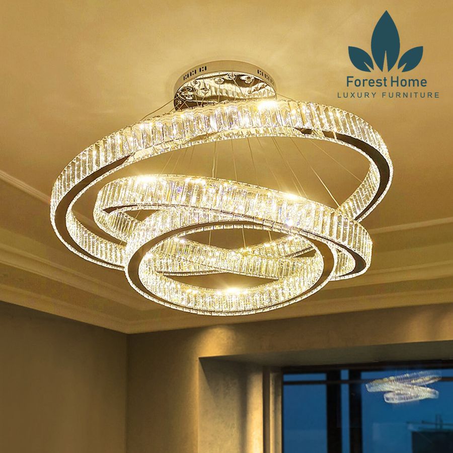 DTH133 - ĐÈN THẢ BA VÒNG PHA LÊ DTH133