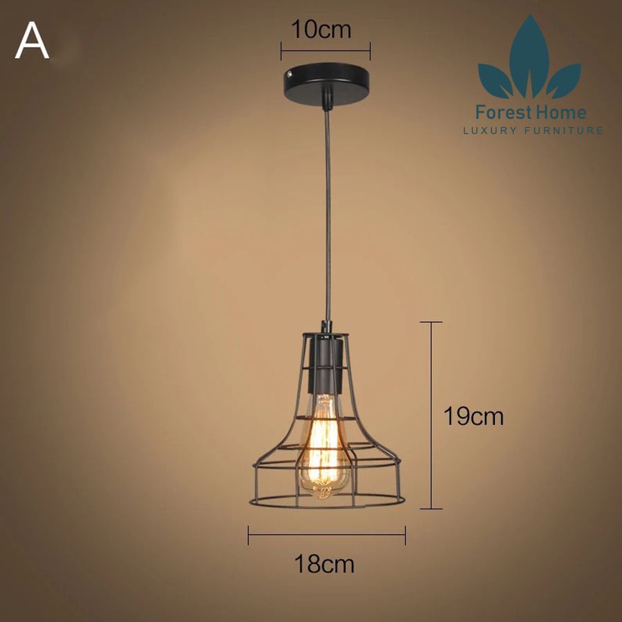 DTH007 - ĐÈN THẢ RỌ SẮT