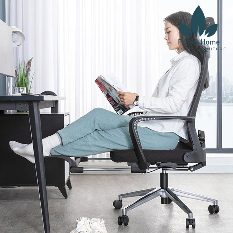 GX2023 - GHẾ XOAY TỰA ĐẦU CHÂN MẠ CROM