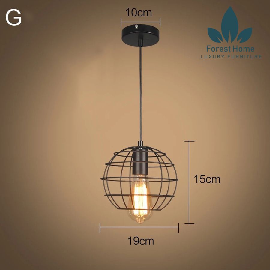 DTH007 - ĐÈN THẢ RỌ SẮT