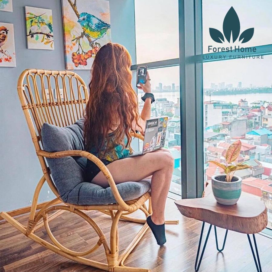 GM5 - GHẾ MÂY BẬP BÊNH