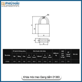 Khóa treo Gang bấm Việp Tiệp 01383