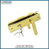 Khóa Cửa Tay Gạt Inox 304 Mạ Vàng Việt Tiệp 04195