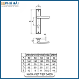 Khóa Cửa Phòng Hợp Kim Việt Tiệp 04505