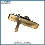 Khóa Cửa Tay Gạt Việt Tiệp Vàng 04935