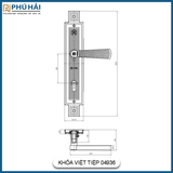 Khóa Cửa Tay Gạt Việt Tiệp 04936