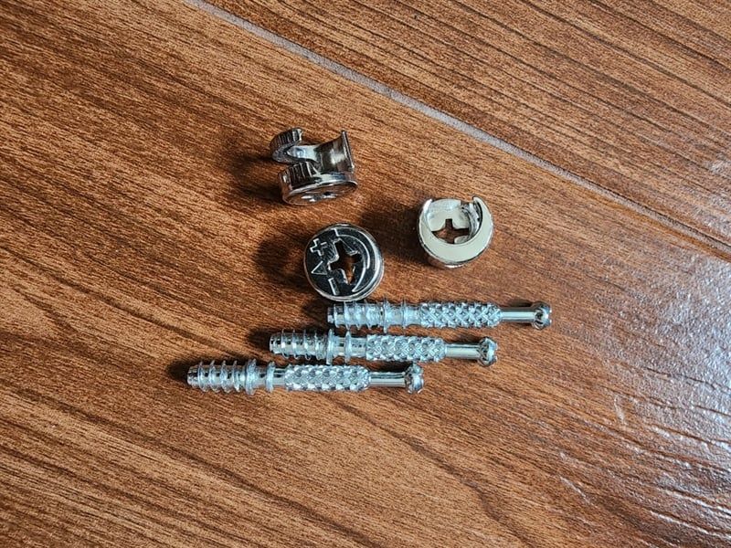 Ốc cam 2 thành phần trụ sắt ren răng thưa 45mm