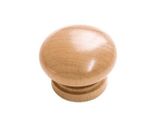 Núm tủ gỗ dẹt không viền trung