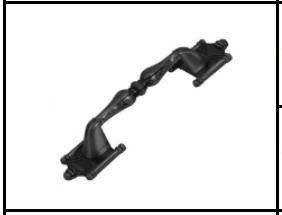 Tay nắm cửa VICKINI 42298.001 OPB Đen mờ (Cái)