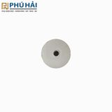 Núm tủ phi 18 nhôm màu bạc bằng