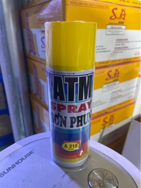Sơn Xịt ATM A218 Vàng (12/T)