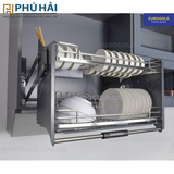 EPV9070pro Giá bát đĩa nâng hạ inox sus304 nan oval Eurogold