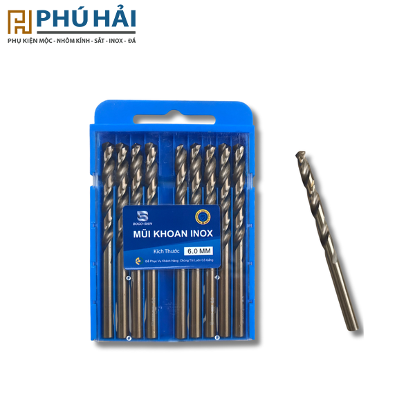 Mũi khoan inox BOGO 8mm
