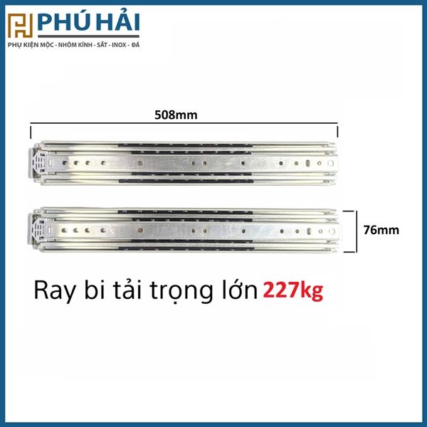 Ray bi 3 tầng bản dài 502mm bản 76mm trọng tải 227 kg