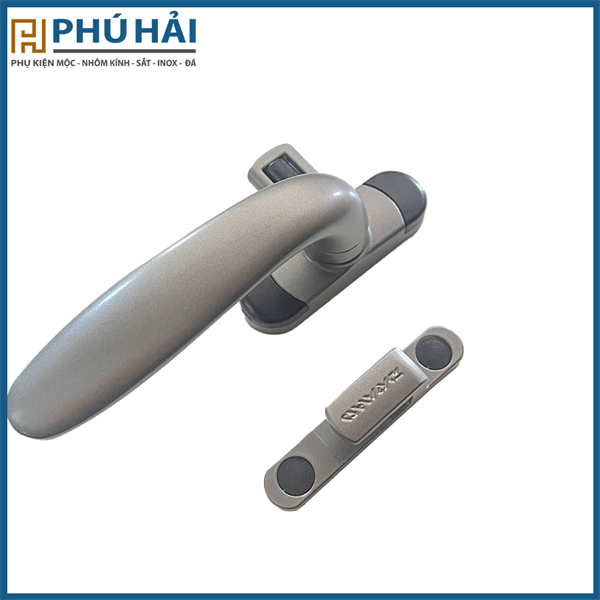 Tay nắm đơn Draho xám (phải)