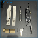 Khóa tay nắm đa điểm, đơn điểm 82 tay tròn sơn đen, trắng