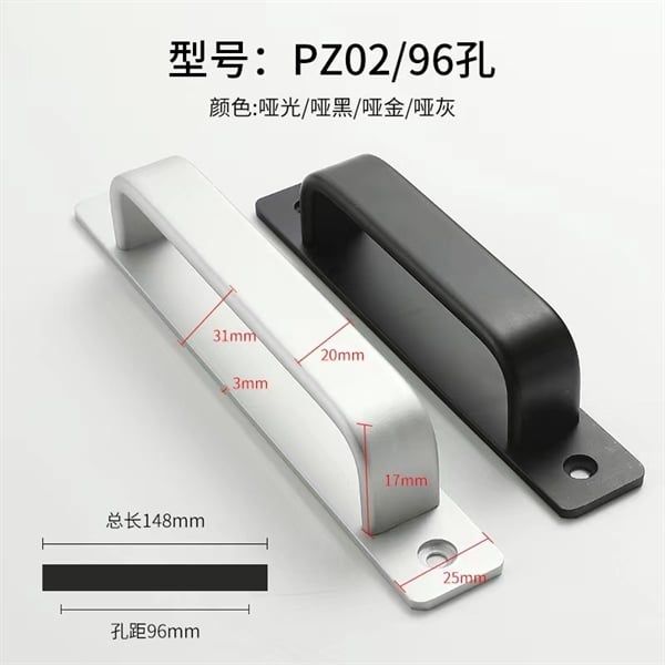 Tay nắm cửa màu đen 160