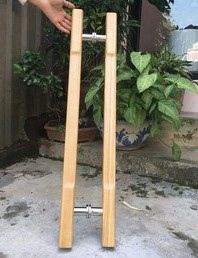 Tay nắm cửa kính gỗ SỒI 30 *600*6T
