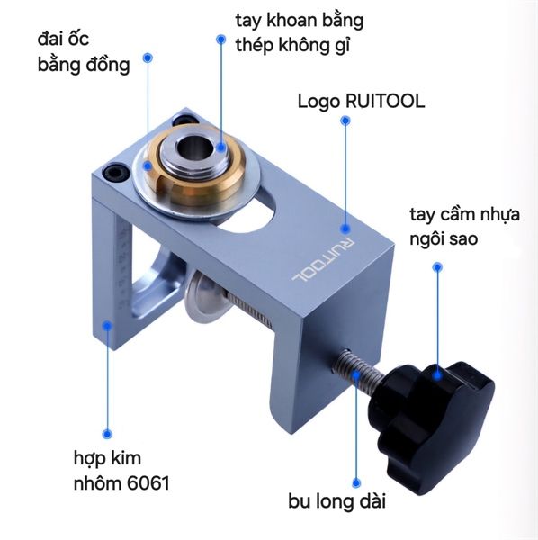 Bộ cữ khoan lỗ 8,10,12mm