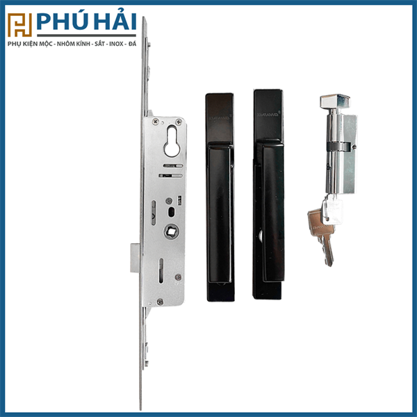 Khóa đơn DRAHO màu Trắng PM23 tay nhỏ mở trong