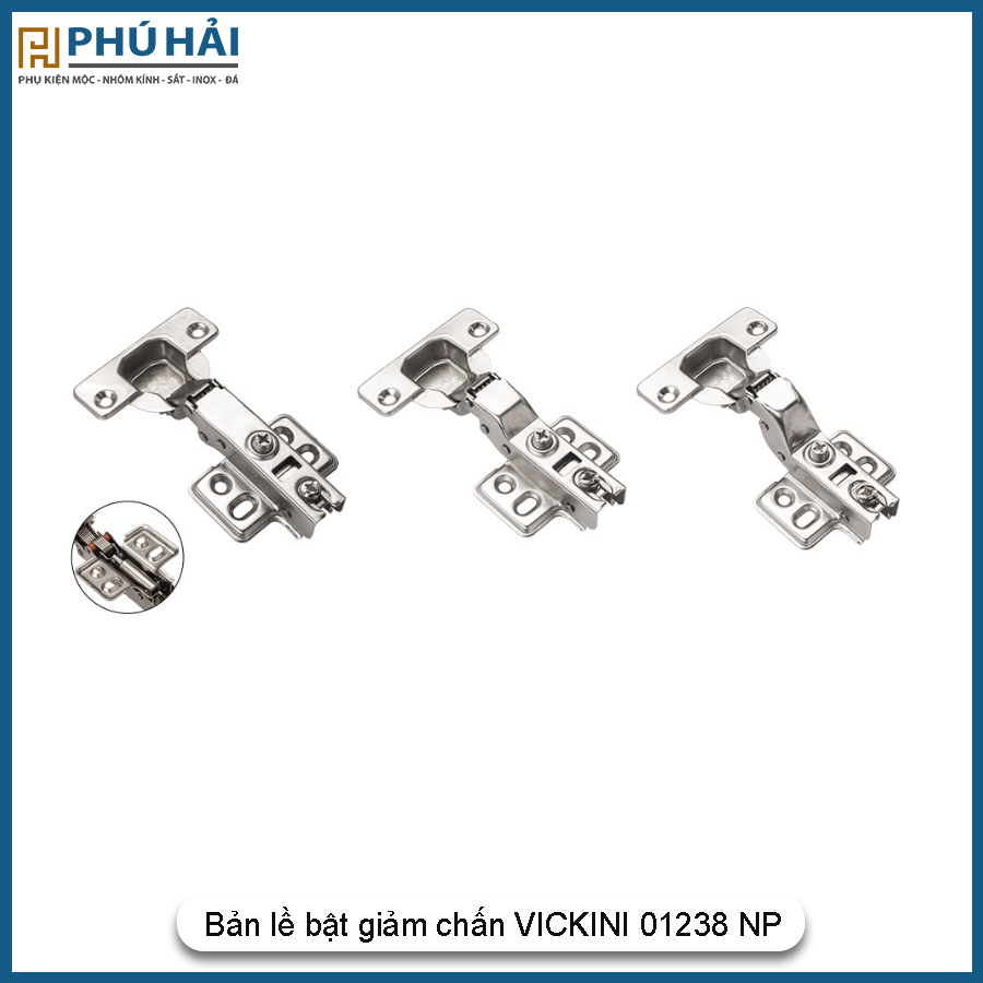 Bản lề bật giảm chấn VICKINI 01238.001