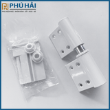 Bản lề góc màu sữa xingfa nhôm cỏ