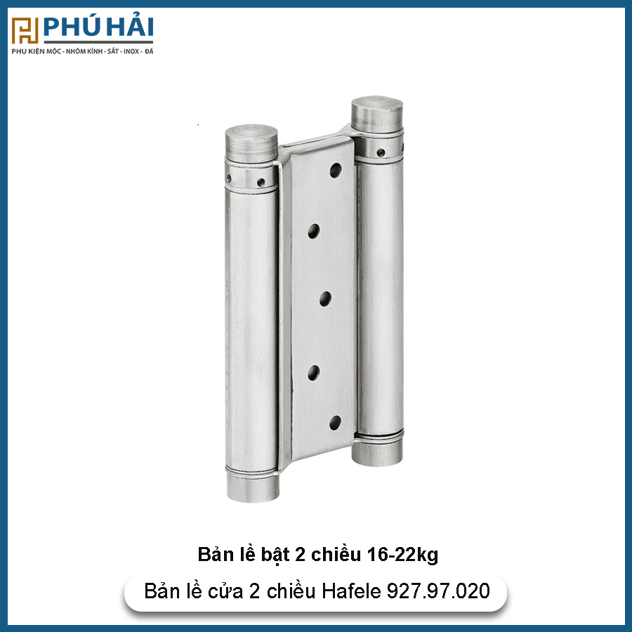 Bản lề lá bật 2 chiều 1T màu INOX Hafele 927.97.202