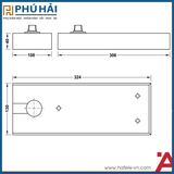 Bản Lề Sàn DCL41 EN2 70Kg Hafele 932.84.025