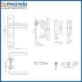 KHÓA CỬA NẸP VICKINI 32020.001 MSN