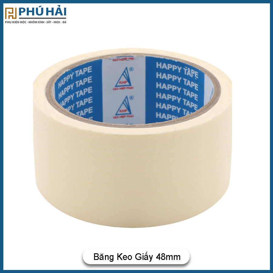 Băng keo giấy 48mm 27Y(6 cuộn/cây)