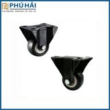 Bánh xe PVC 4F đen đế chết